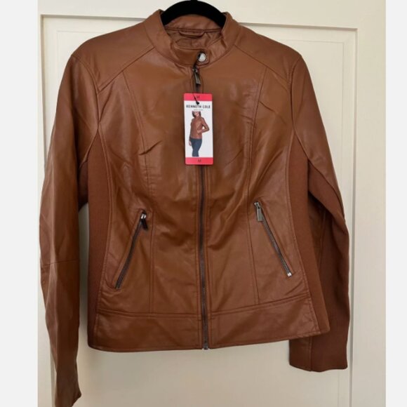 Kenneth Cole Faux Leather Jacket - Picture 3 of 4